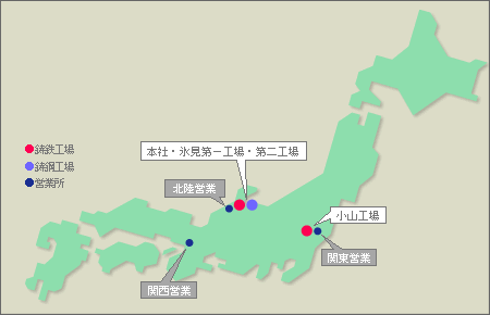 主要事業所MAP